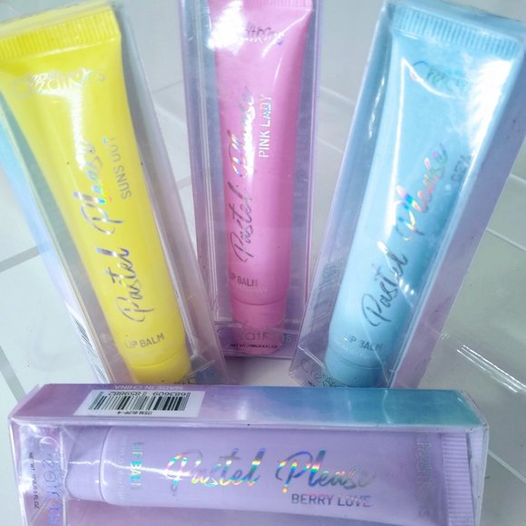 NIB Beauty Creations Cosmetics 4 Pastel Please Lip Balms - Picture 1 of 6